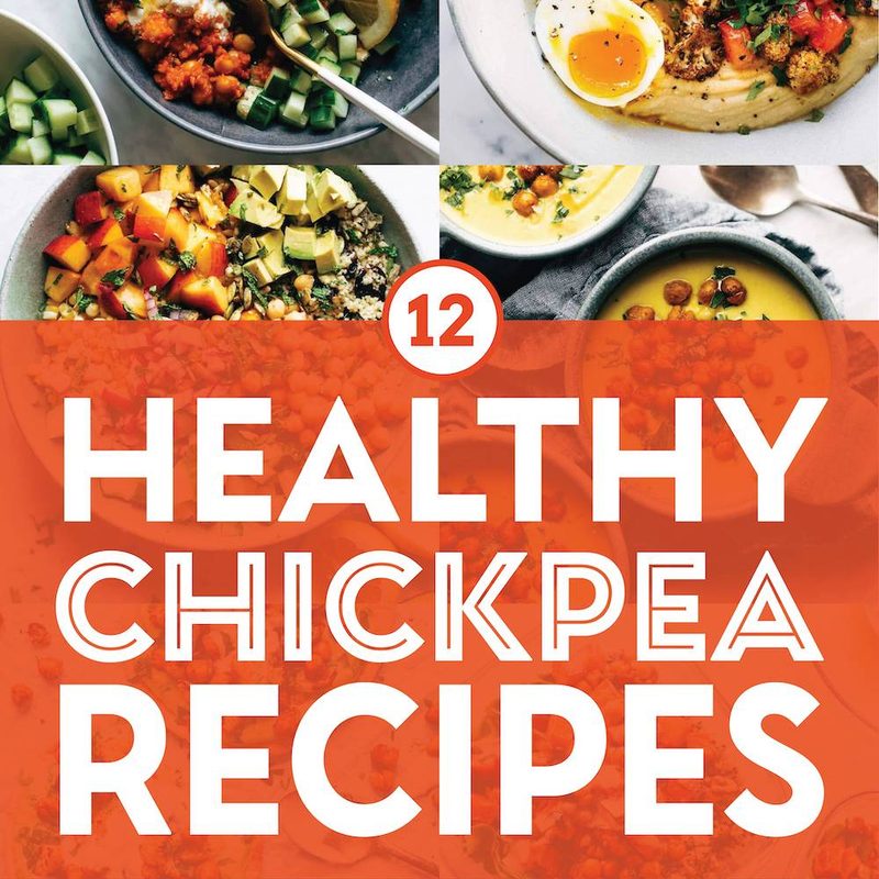 Healthy Chickpea Recipes collage pin