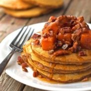 Butternut Squash Pecan Pancakes