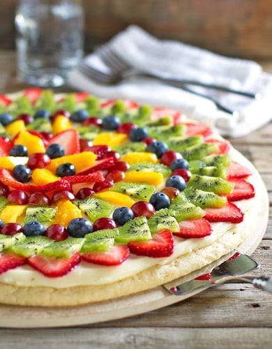 Fruit pizza.