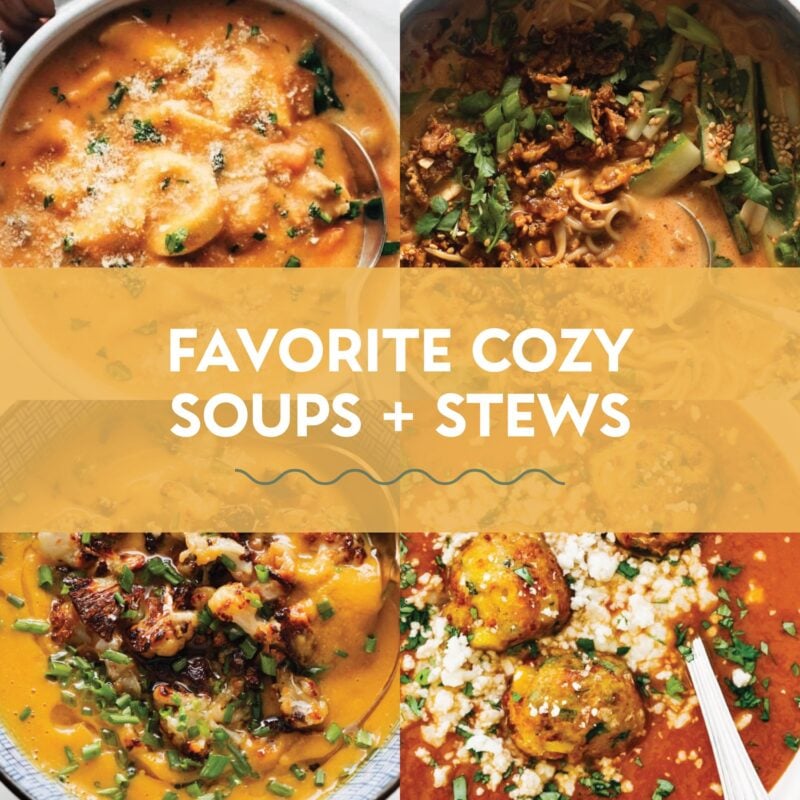 Cozy soups and stews